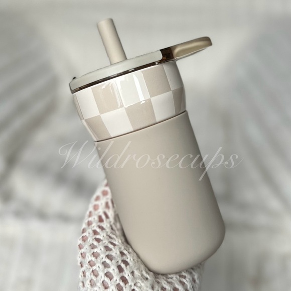 Brumate tan checker kids leap tumbler - Picture 3 of 3